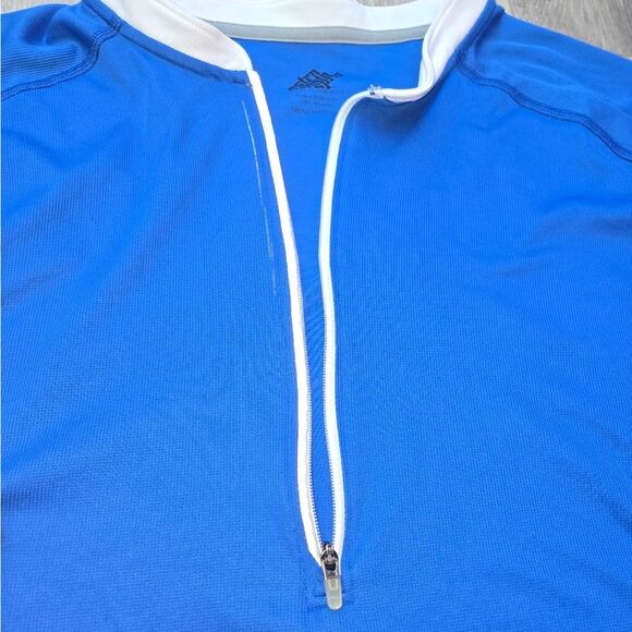 EMS Cycling bike Jersey Back Pockets Chest Zipper Reflective Accent Mens Med - Picture 6 of 10